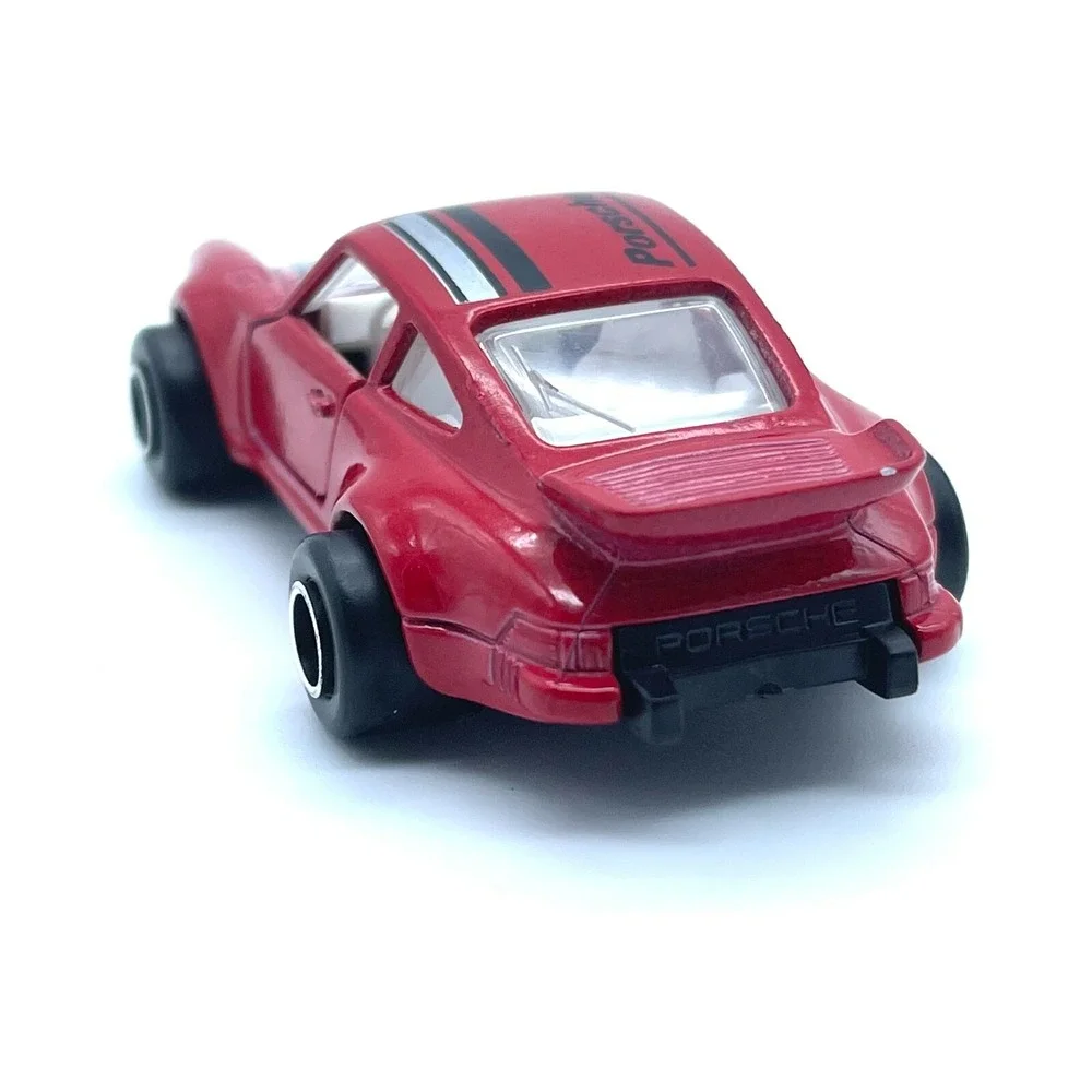 Majorette Porsche 911 Turbo Sports Car Red Diecast 1/57 Scale Loose #209 France
